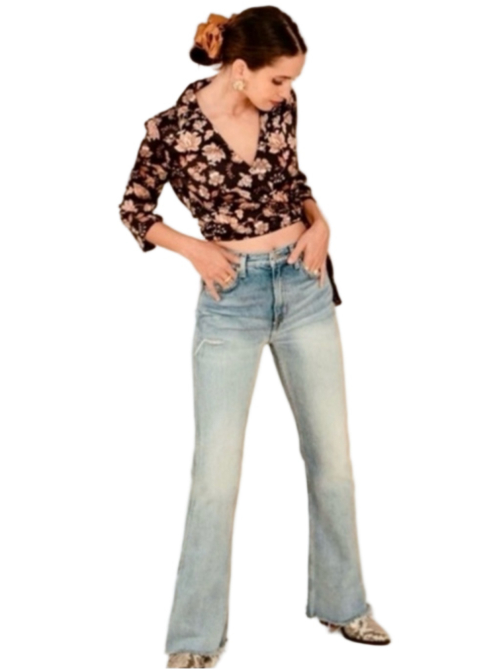 Etica Sasha Modern Flare Jeans in Vista Blue  - 25